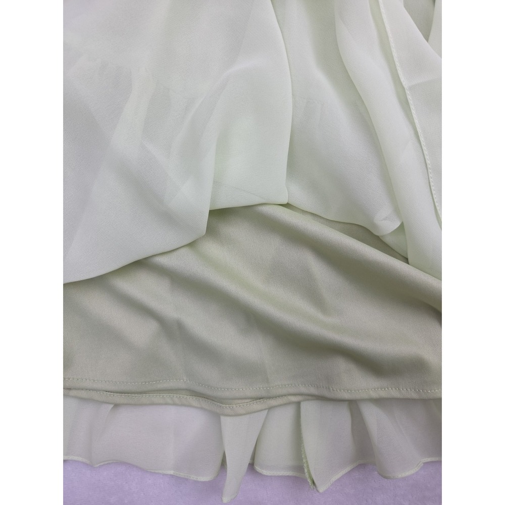 Mac Duggal Chiffon Braided Strap Tiered Formal Mini Dress Mint Green Size 2 NWT‎ - Picture 14 of 14